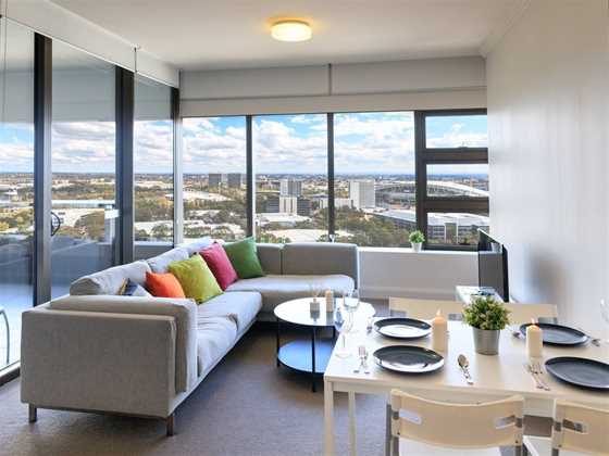 Homey cozy unit with panoramic view & Free carpark