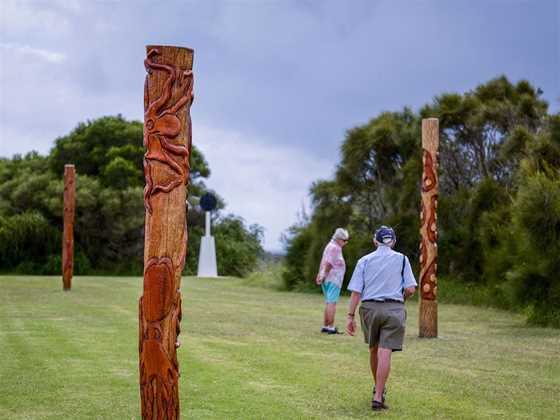 Aboriginal Carved Poles Callala and Crookhaven Heads