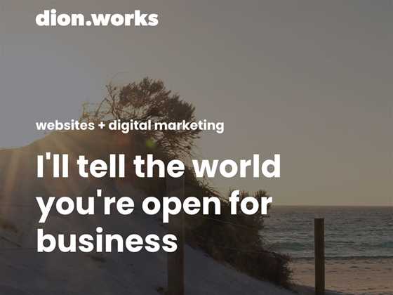 dion.works small business websites and advertising