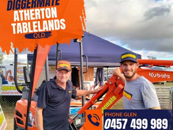 Diggermate Mini Excavator Hire Atherton Tablelands