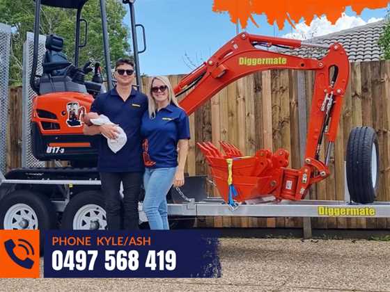 Diggermate Mini Excavator Hire Birkdale