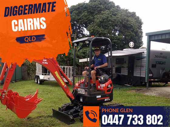 Diggermate Mini Excavator Hire Cairns