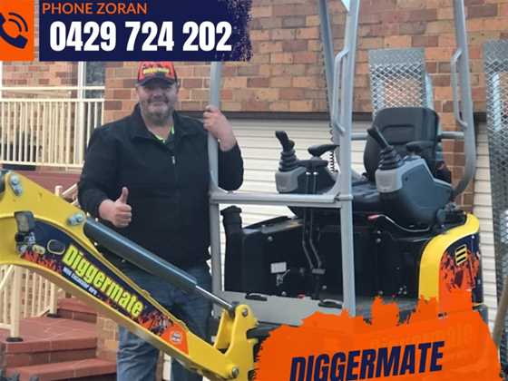 Diggermate Mini Excavator Hire Canberra