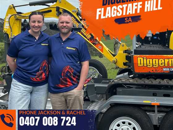 Diggermate Mini Excavator Hire Flagstaff Hill