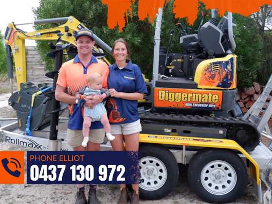 Diggermate Mini Excavator Hire Millicent