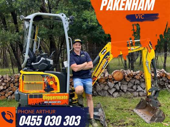 Diggermate Mini Excavator Hire Pakenham