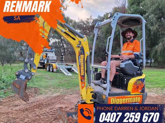 Diggermate Mini Excavator Hire Renmark