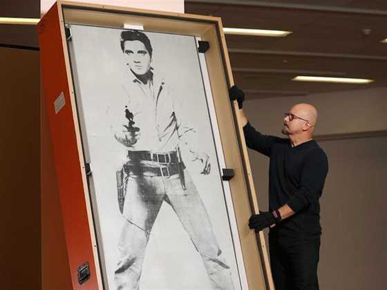 Andy Warhol Collection - Larger-Than-Life painting of Elvis